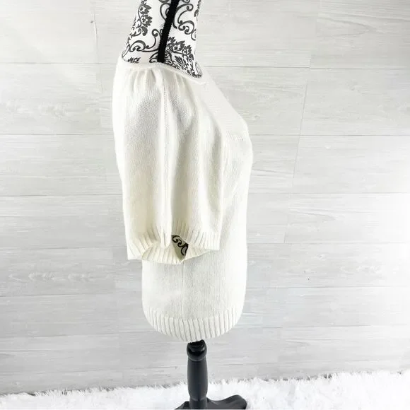 Anthropologie Belle Flutter Sleeve Wool Blend Sweater - Picture 9 of 12